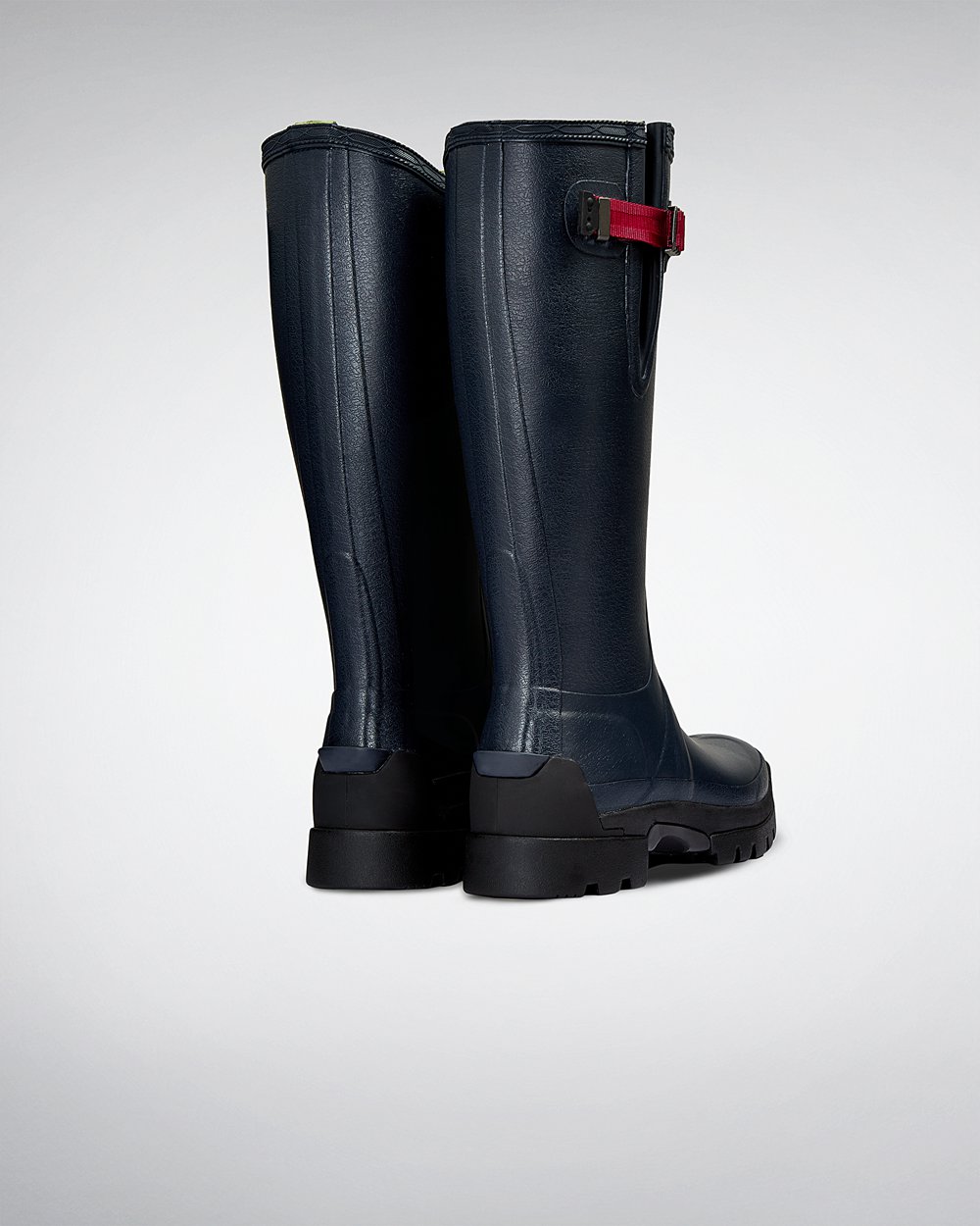 Women Hunter Balmoral Side Adjustable 3Mm Neoprene | Tall Rain Boots Navy | NZ-45862-JGWZ